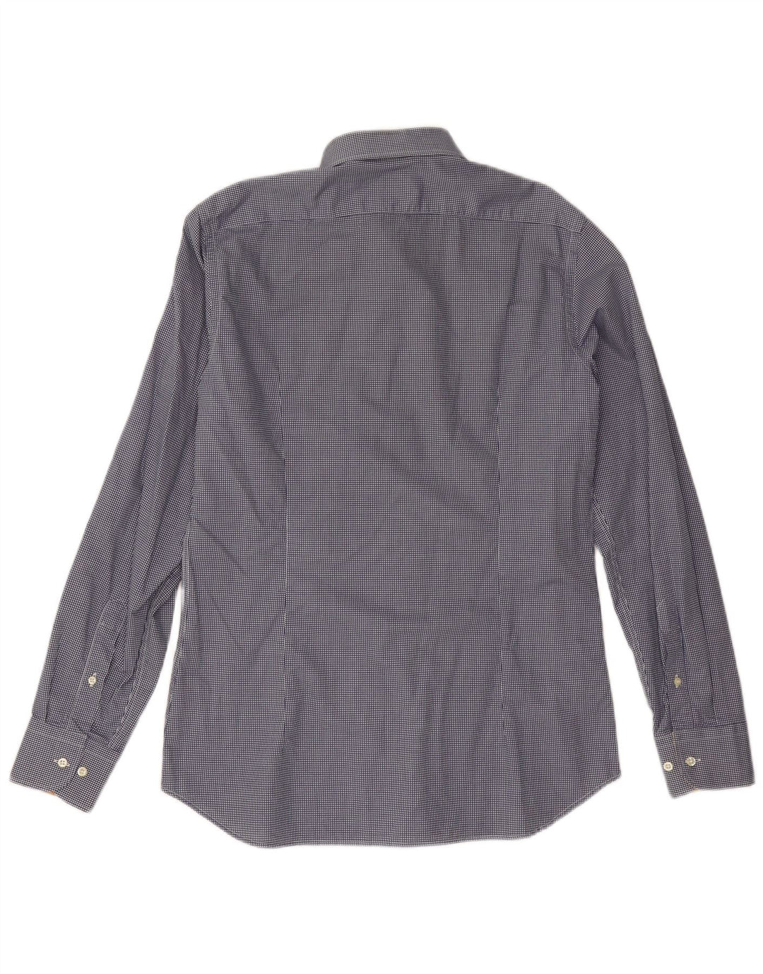 Koszula męska ALVIERO MARTINI Rozmiar 16 41 Duża, bawełniana, granatowa kratka