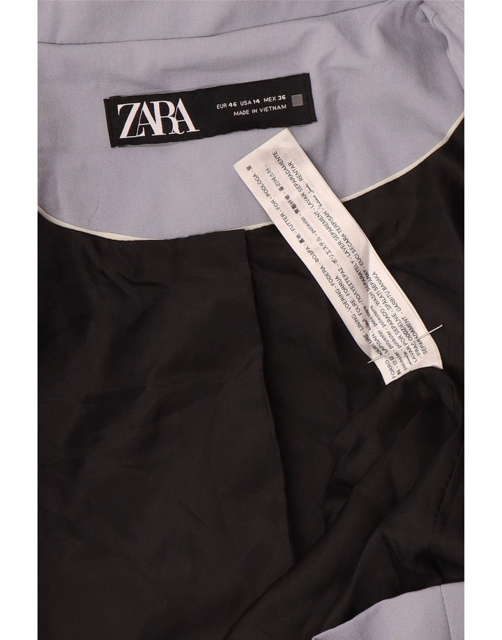 Damska marynarka Zara zapinana na 1 guzik EU 46 2XL Fioletowy poliester