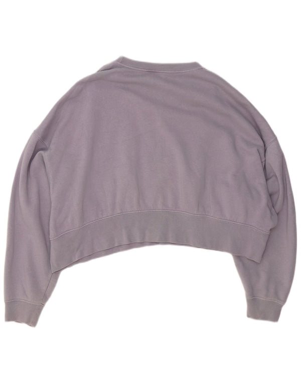 Damska bluza dresowa Nike Crop Loose Fit UK 10, mała, fioletowa bawełna