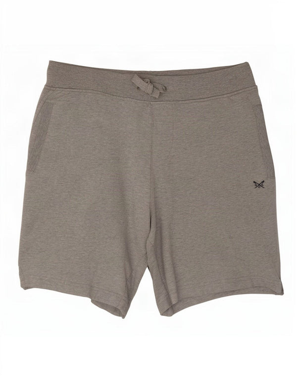 Crew Clothing Męskie spodenki sportowe duże W34 Szare plamki bawełniane