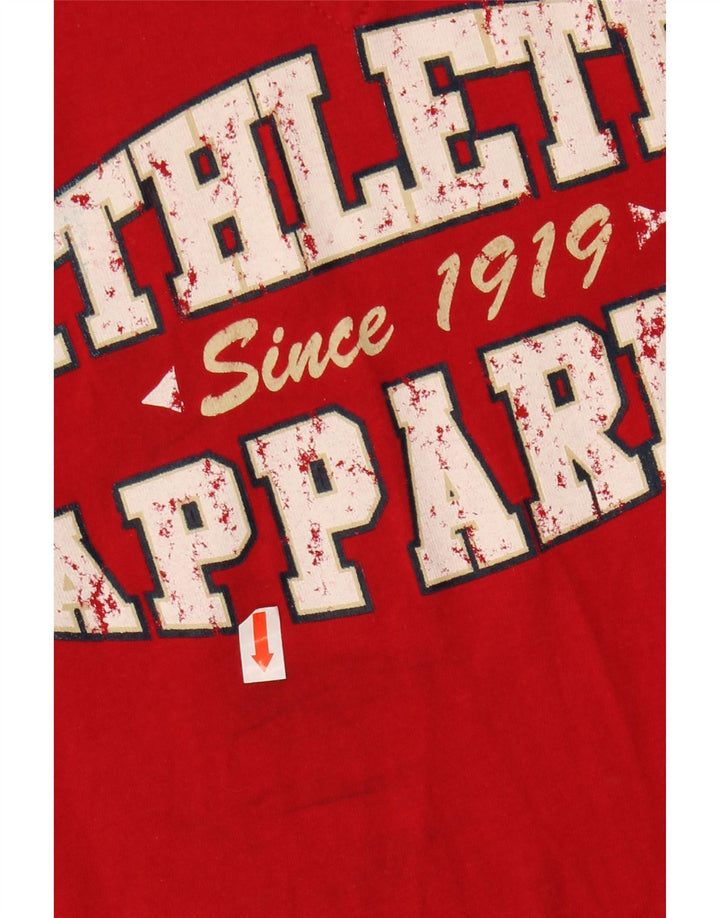 Damska koszulka z grafiką CHAMPION Top UK 14 w kolorze średniej czerwieni