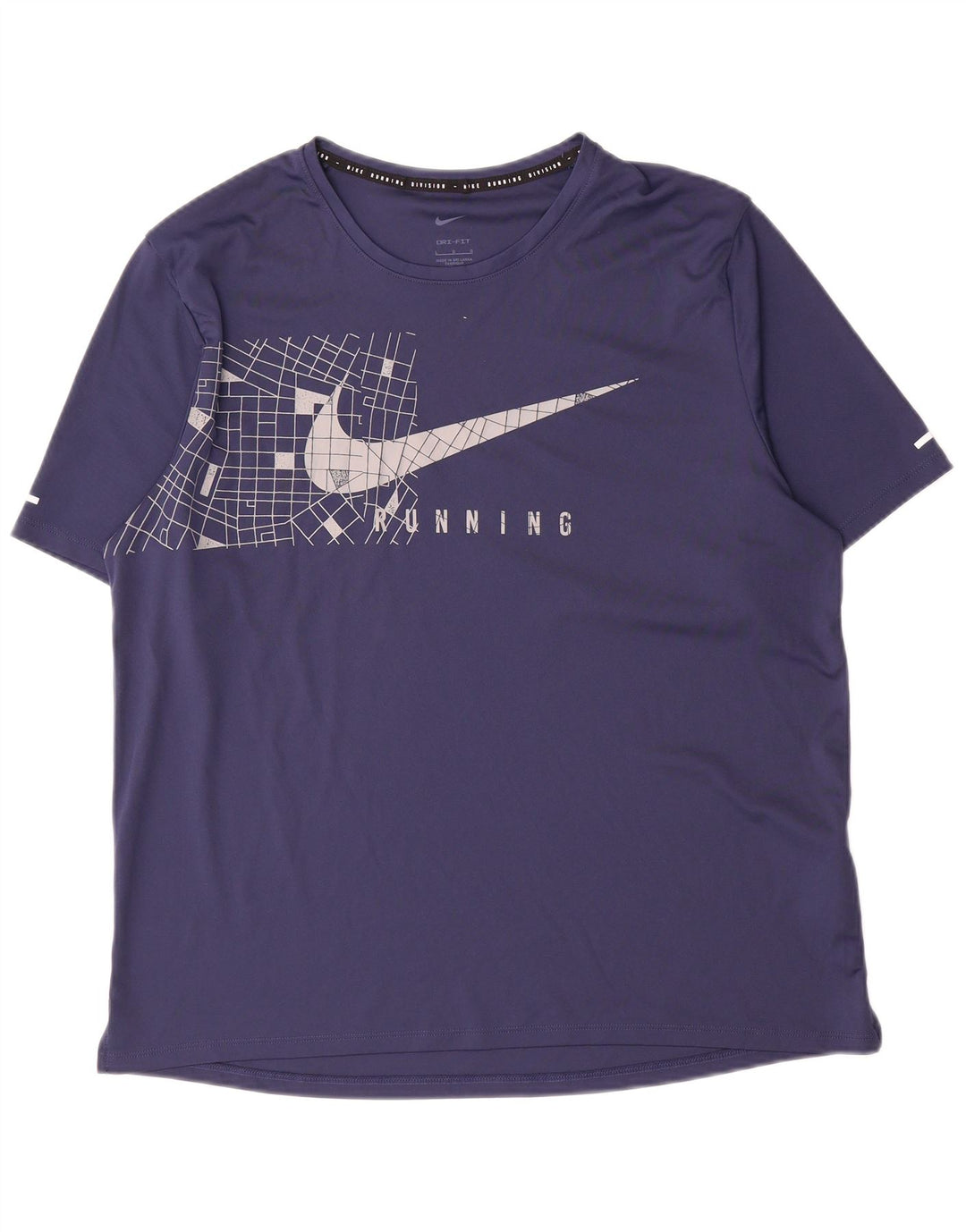 Męski T-shirt z grafiką Nike, duży, granatowy, poliester