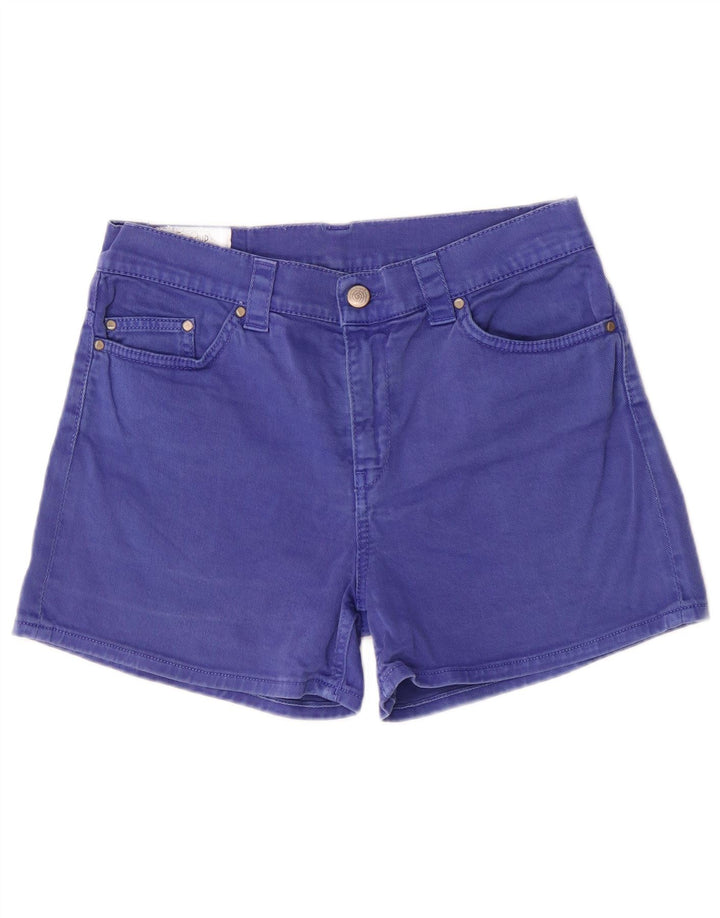 Damskie spodenki jeansowe Dondup o regularnym kroju UK 12 Medium W29, niebieska bawełna