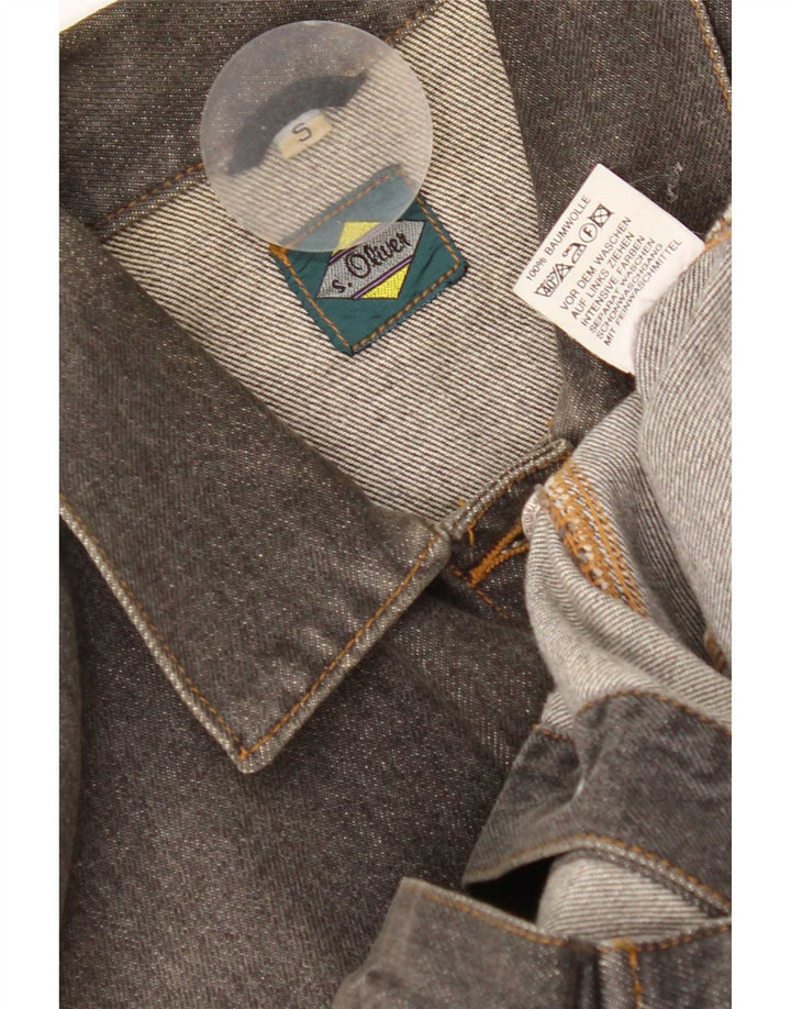 Damska kurtka dżinsowa S.Oliver Oversize UK 10 Small, szara, bawełniana