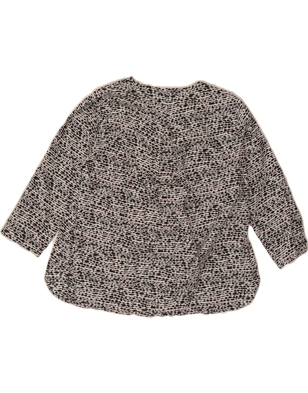 COS Womens Oversized 3/4 Sleeve Blouse Top EU 36 Small Black Flecked Vintage Cos and Second-Hand Cos from Messina Hembry 