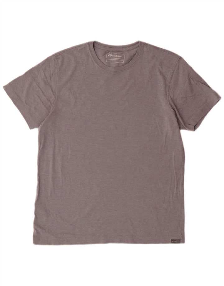 T-shirt męski EDDIE BAUER, średnioszary, bawełniany