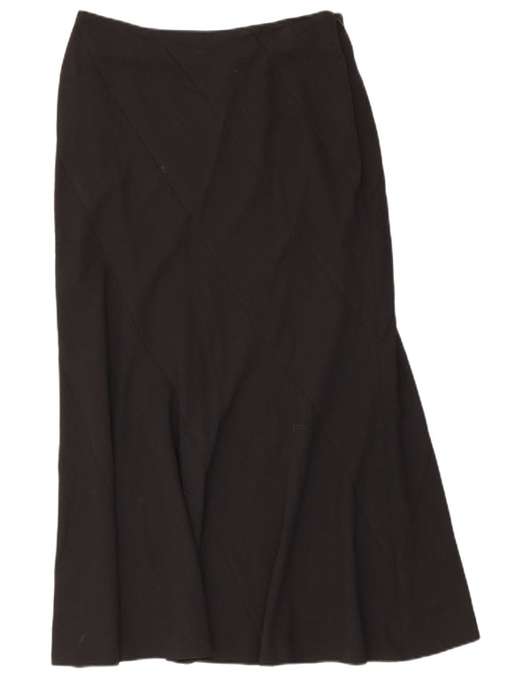 Marks & Spencer Damska spódnica midi z wysokim stanem UK 12 Medium W30 Czarna