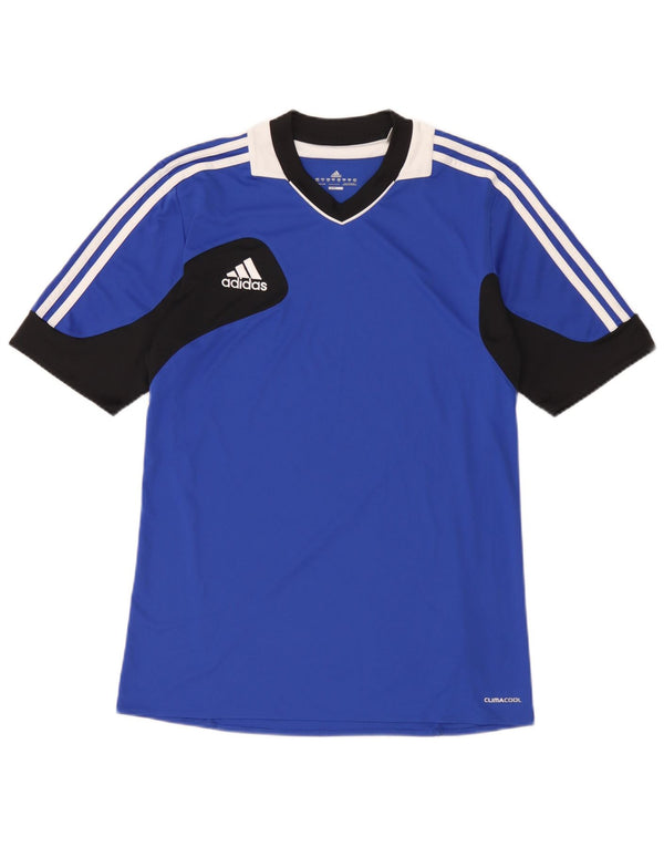 Adidas Męska koszulka Climacool Top UK 40/42 Średni niebieski, blok kolorów