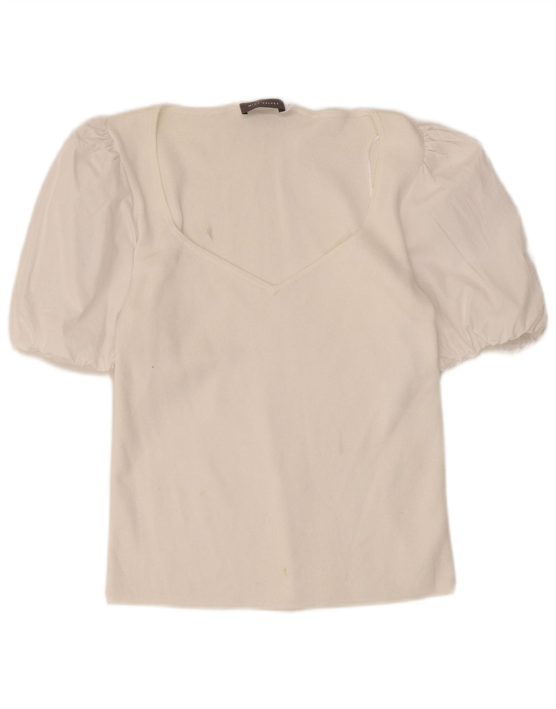 Damska bluzka MINT VELVET UK 12 Medium White Modal