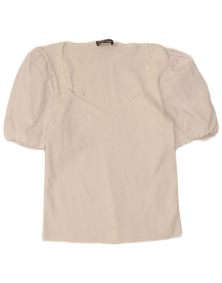 Damska bluzka MINT VELVET UK 12 Medium White Modal