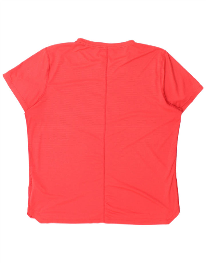 Męski T-shirt Asics, duży, czerwony, poliester