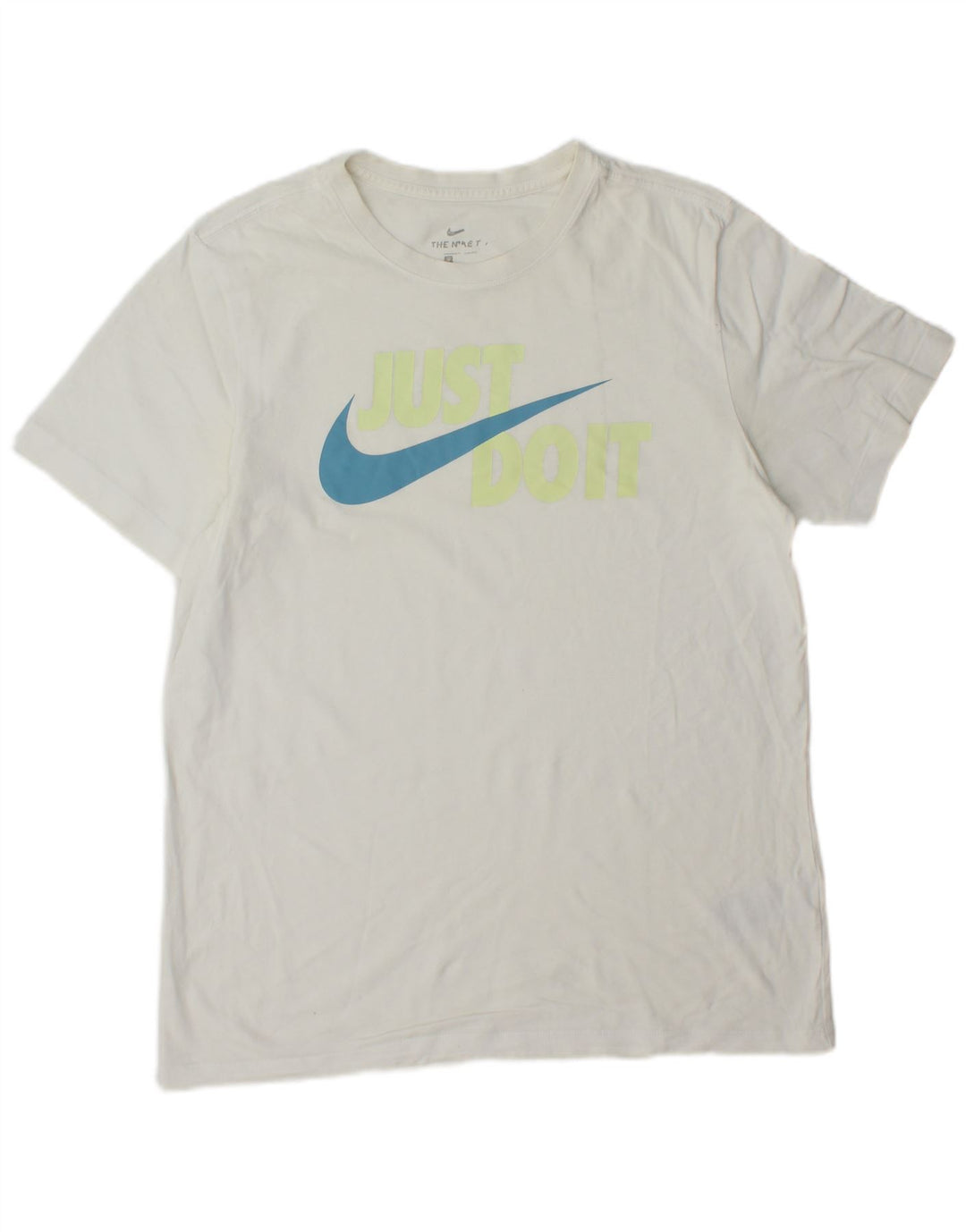 Męski T-shirt z grafiką Nike, duży, biały, bawełniany