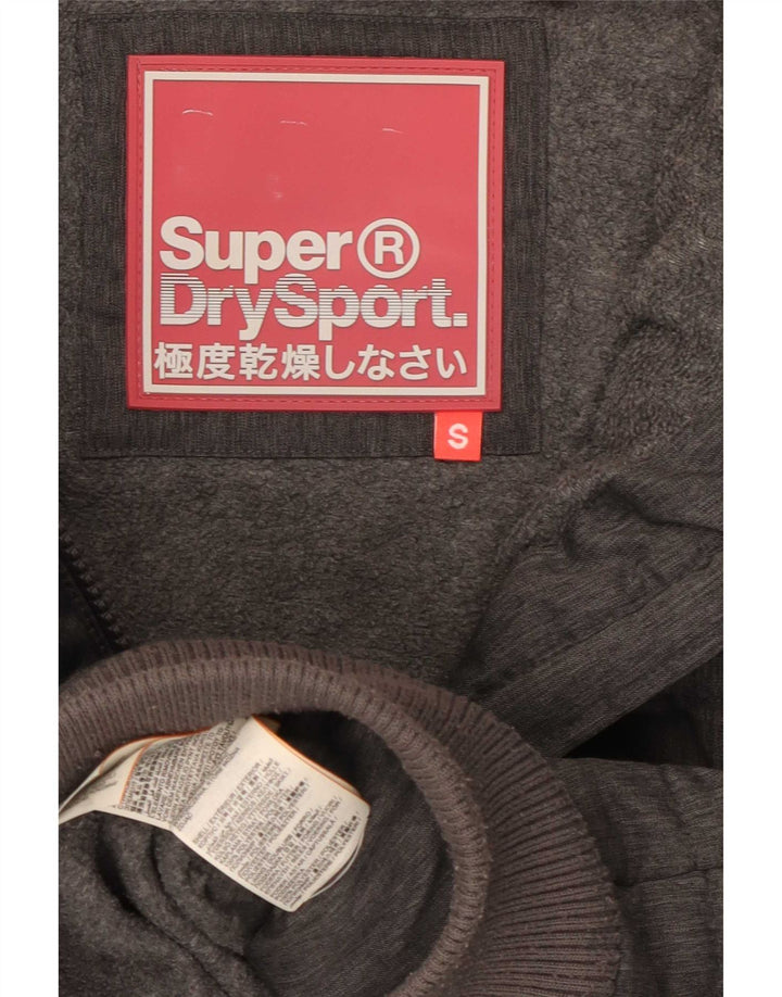 Damska ocieplana kurtka z kapturem Superdry UK 10 Small Szara Poliester