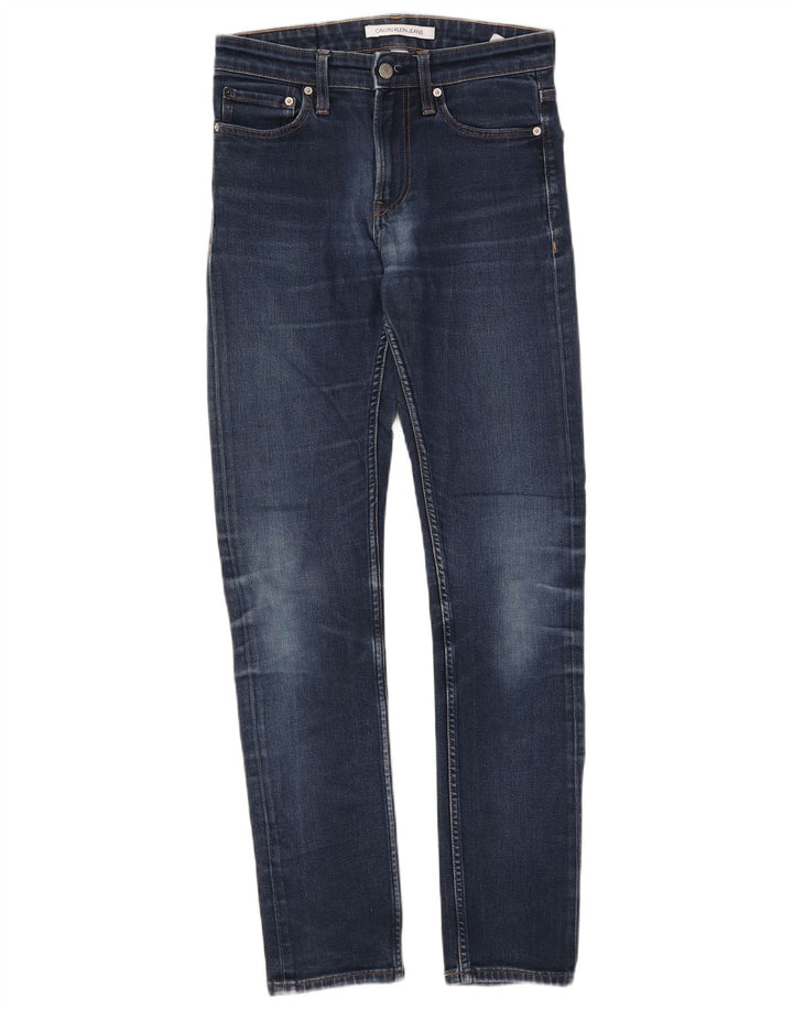 Męskie dżinsy Calvin Klein W28 L32 Niebieskie bawełniane