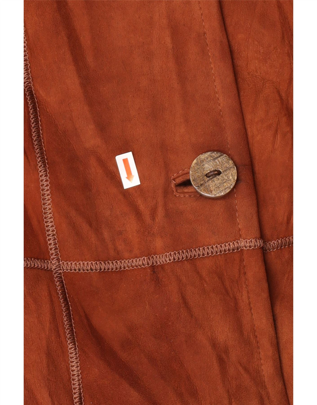 Damski płaszcz z owczej skóry VINTAGE IT 44 Średni brąz, skóra