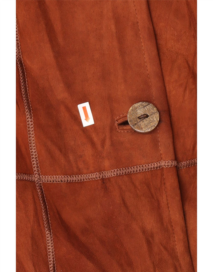 Damski płaszcz z owczej skóry VINTAGE IT 44 Średni brąz, skóra