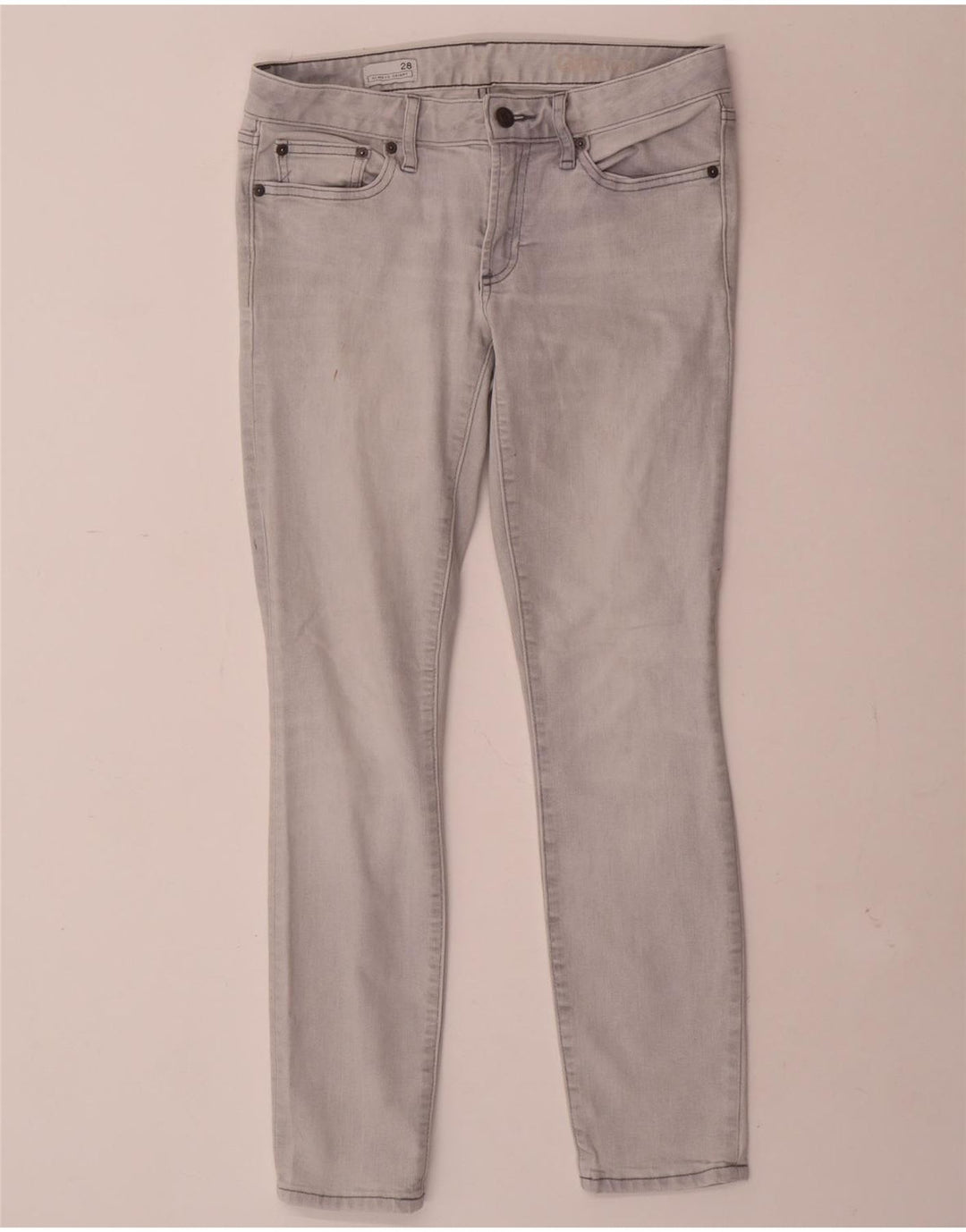 Damskie jeansy skinny Gap W28 L28 Szara bawełna