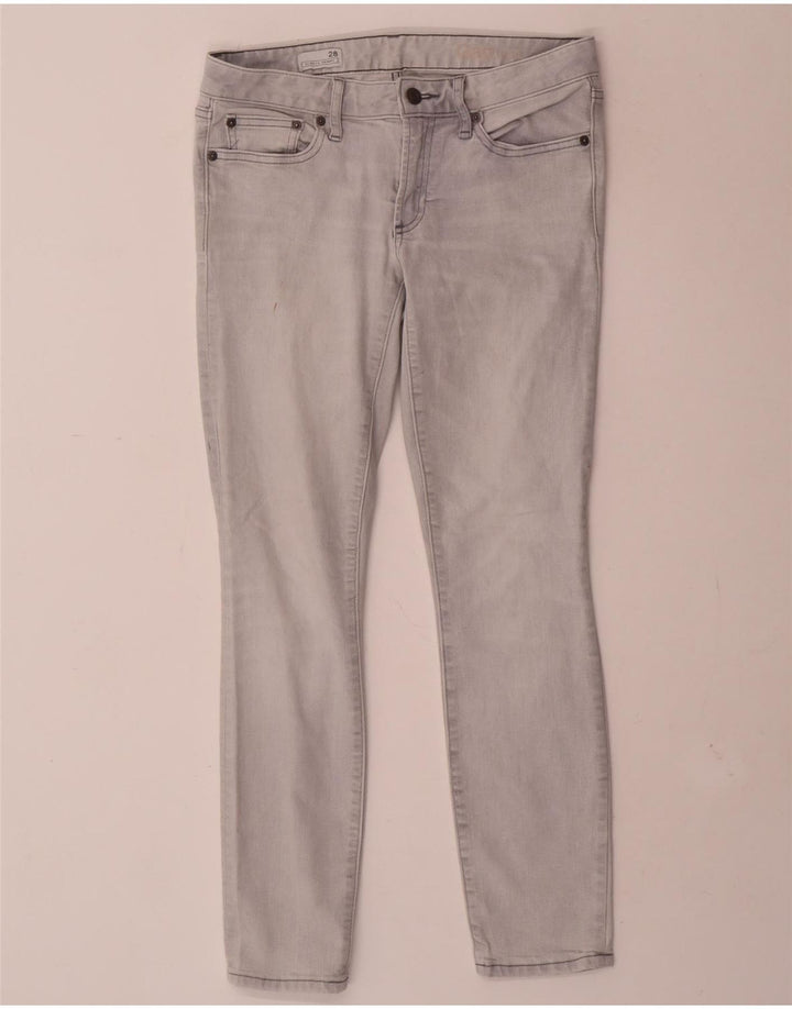 Damskie jeansy skinny Gap W28 L28 Szara bawełna