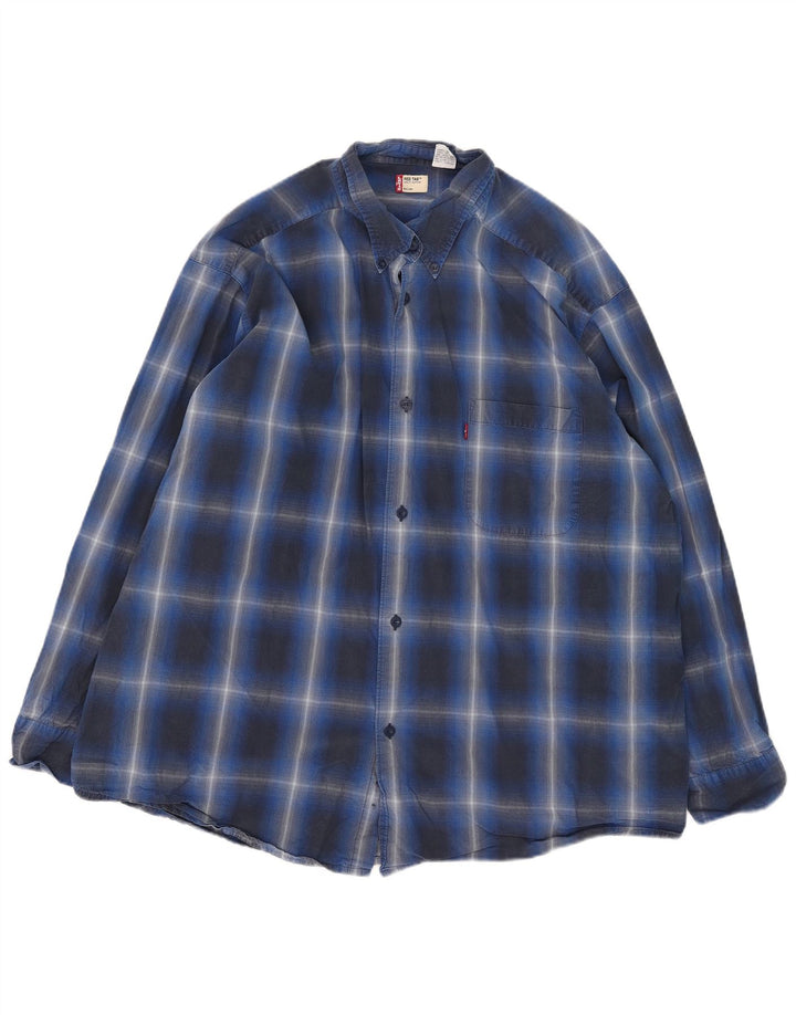 Koszula męska Levi's 2XL, bawełniana niebieska kratka