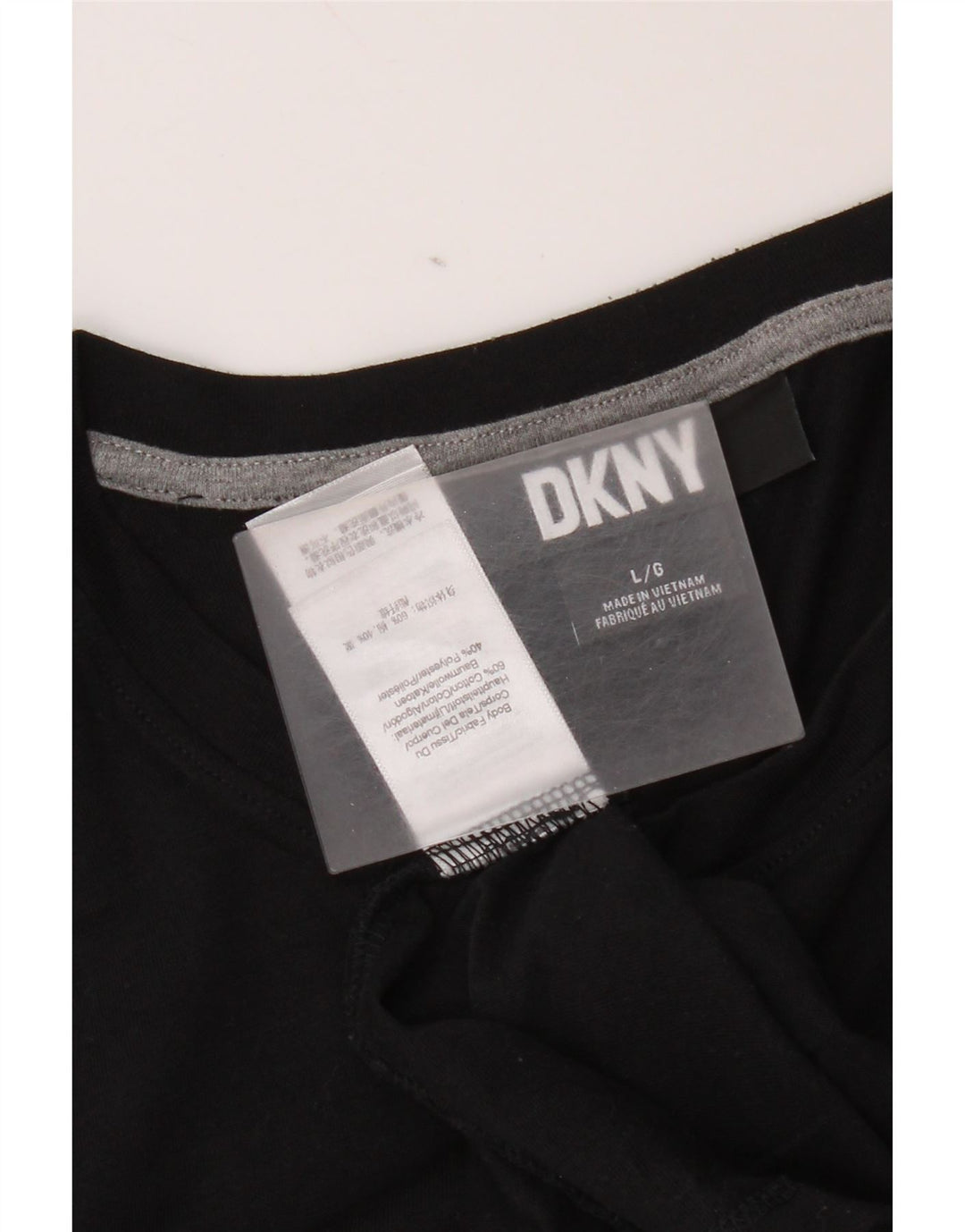 T-shirt męski Dkny, duży, czarny, bawełniany