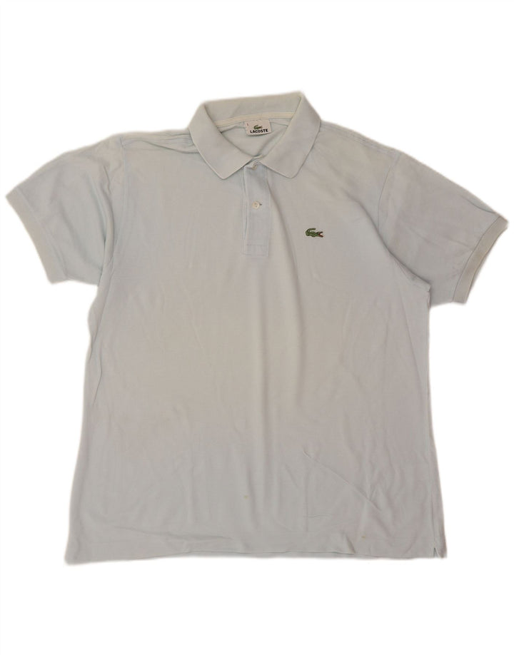 Męska koszulka polo Lacoste, rozmiar 5, duża, niebieska, bawełniana