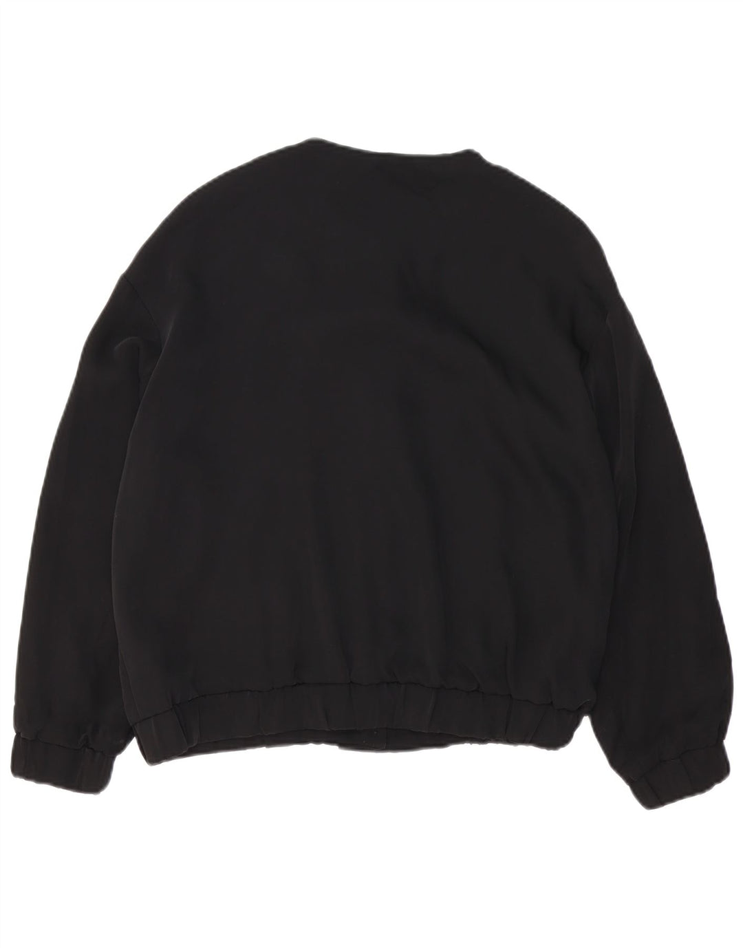 Damska kurtka bomberka oversize Zara UK 10, mała, czarna, z poliestru