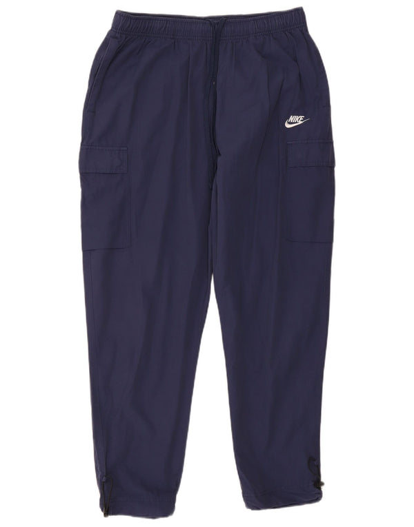 Męskie spodnie dresowe Nike Cargo, duże, granatowe, bawełniane