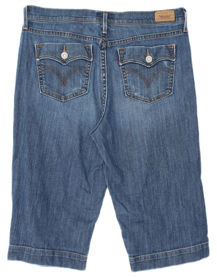 Damskie spodenki jeansowe LEVI'S Bermudy US 8 Medium W28, niebieska bawełna