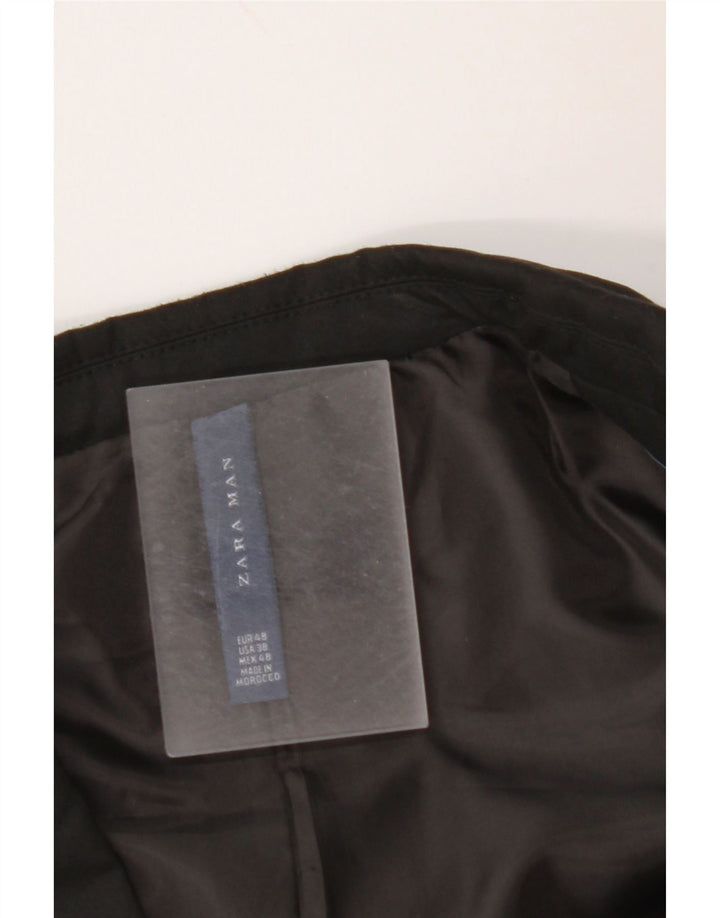 Męska marynarka ZARA zapinana na 2 guziki EU 48, średnia czarna