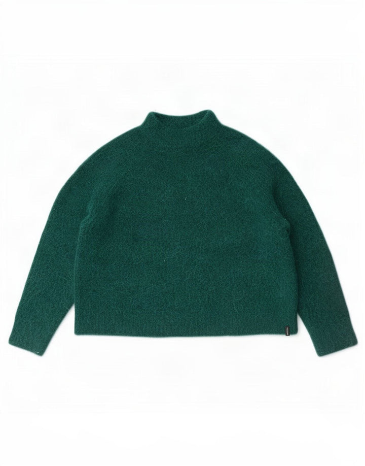Damski sweter oversize Superdry z golfem UK 10 Small Green