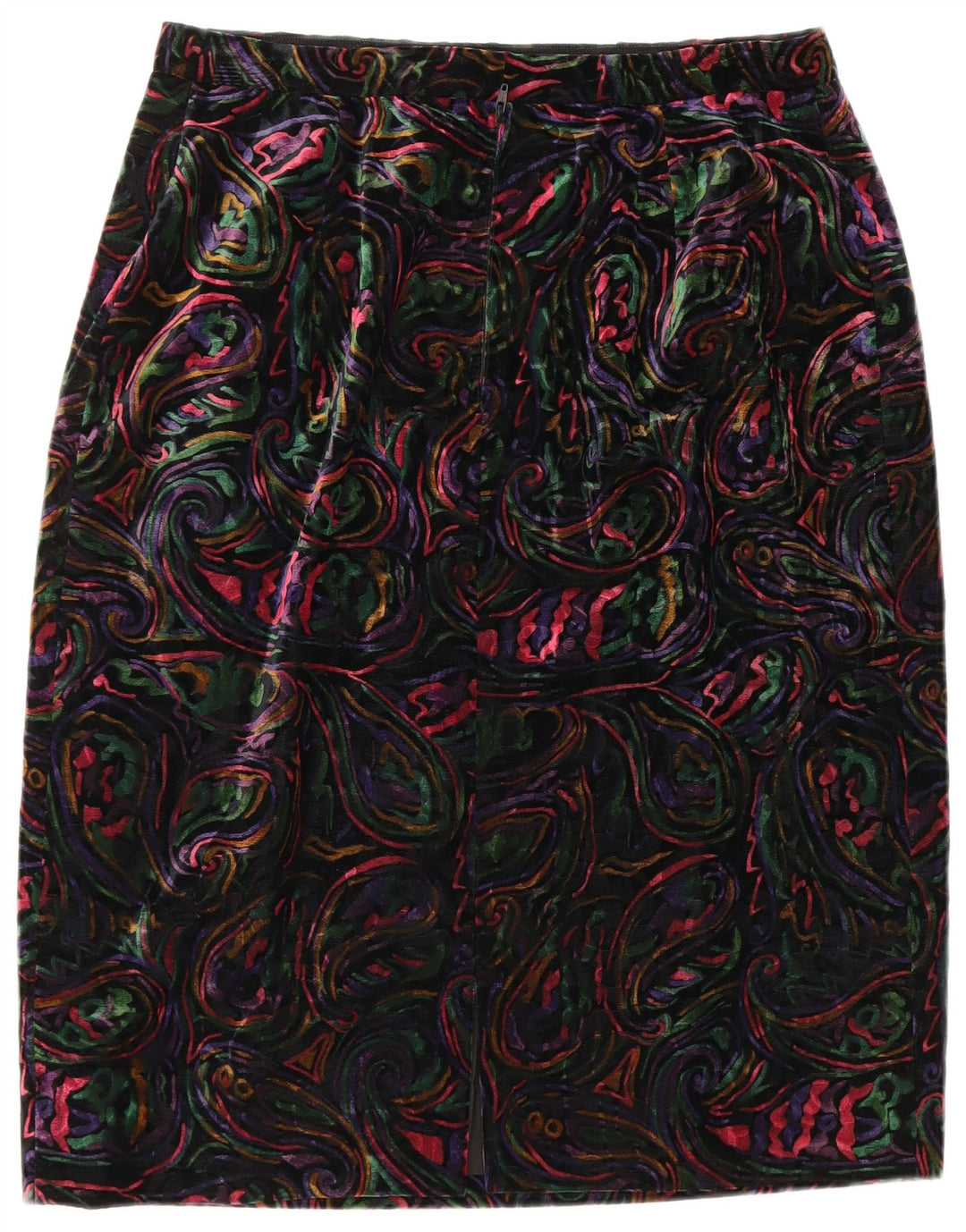 VINTAGE Damski komplet spódnic zapinanych na 1 guzik, UK 12 Medium W32, wielobarwny