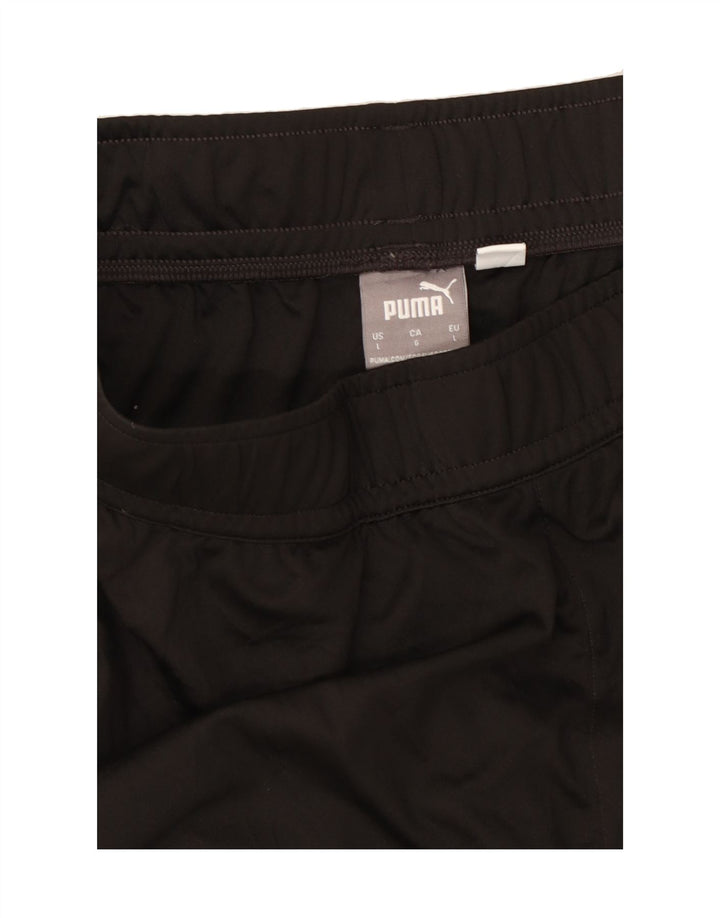 PUMA Womens Sport Shorts UK 14 Large  Black Polyester Vintage Puma and Second-Hand Puma from Messina Hembry 
