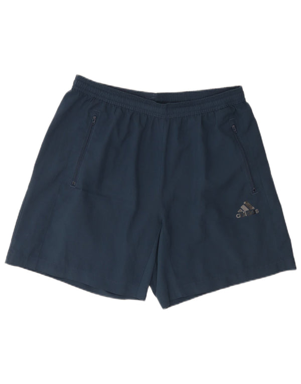 Męskie spodenki sportowe Adidas Aeroready, duże, granatowe, z poliestru