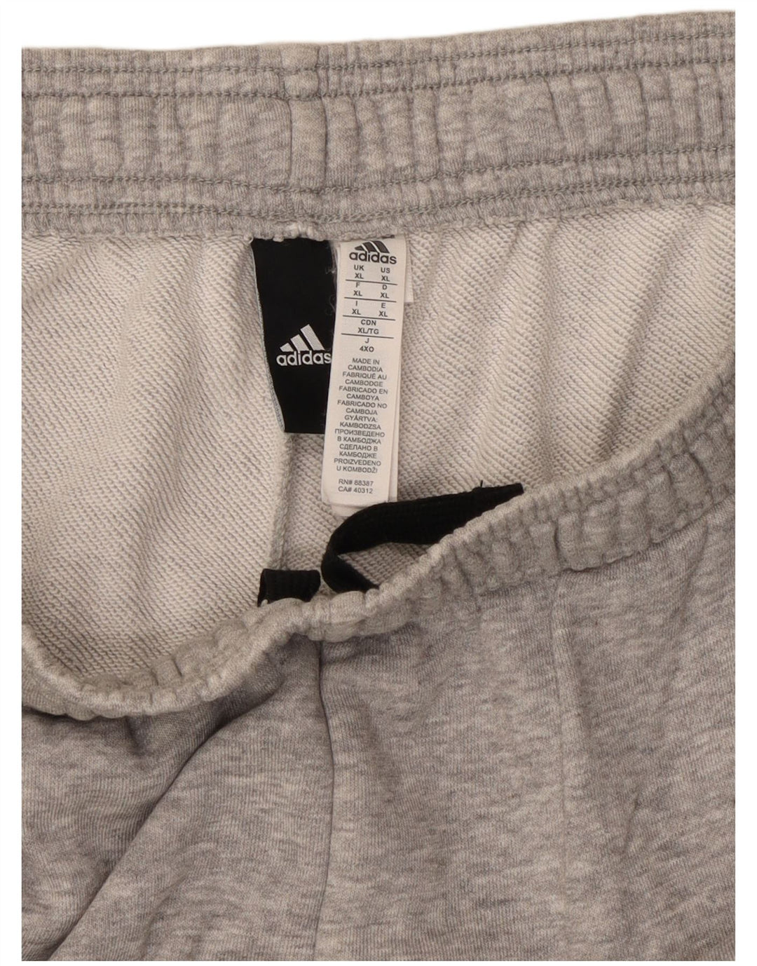 Męskie spodenki sportowe ADIDAS Graphic XL, szare, bawełniane