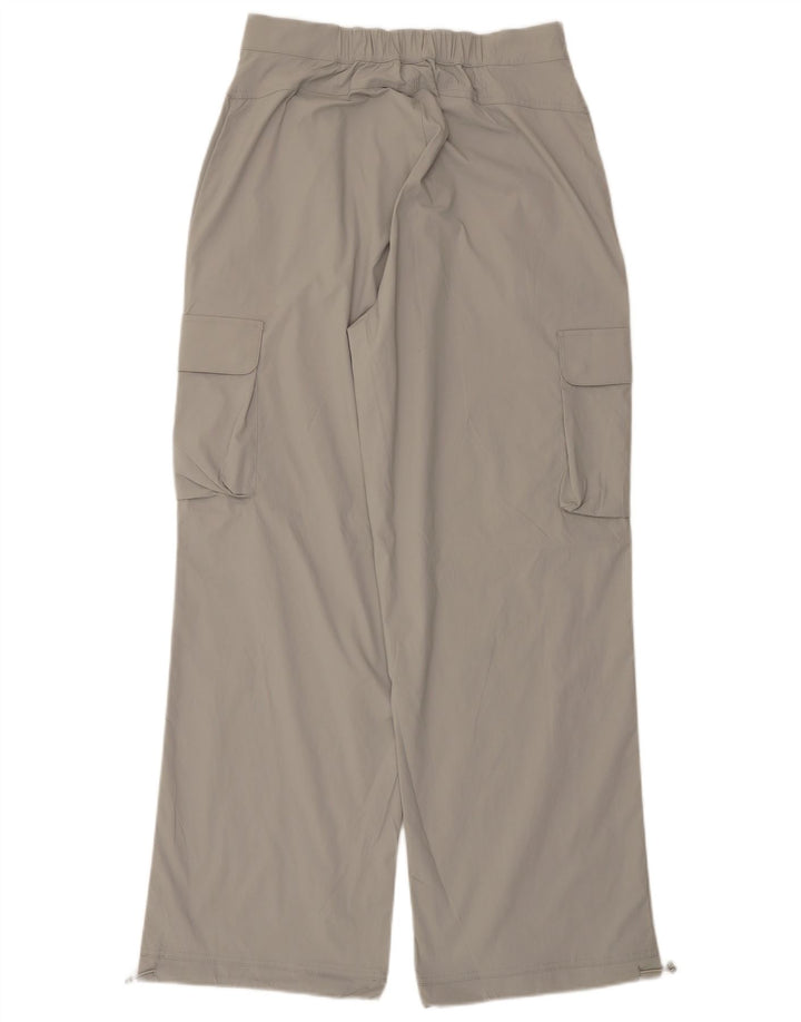 Damskie spodnie cargo z wysokim stanem ELLESSE UK 14 Medium W30 L31 Szare