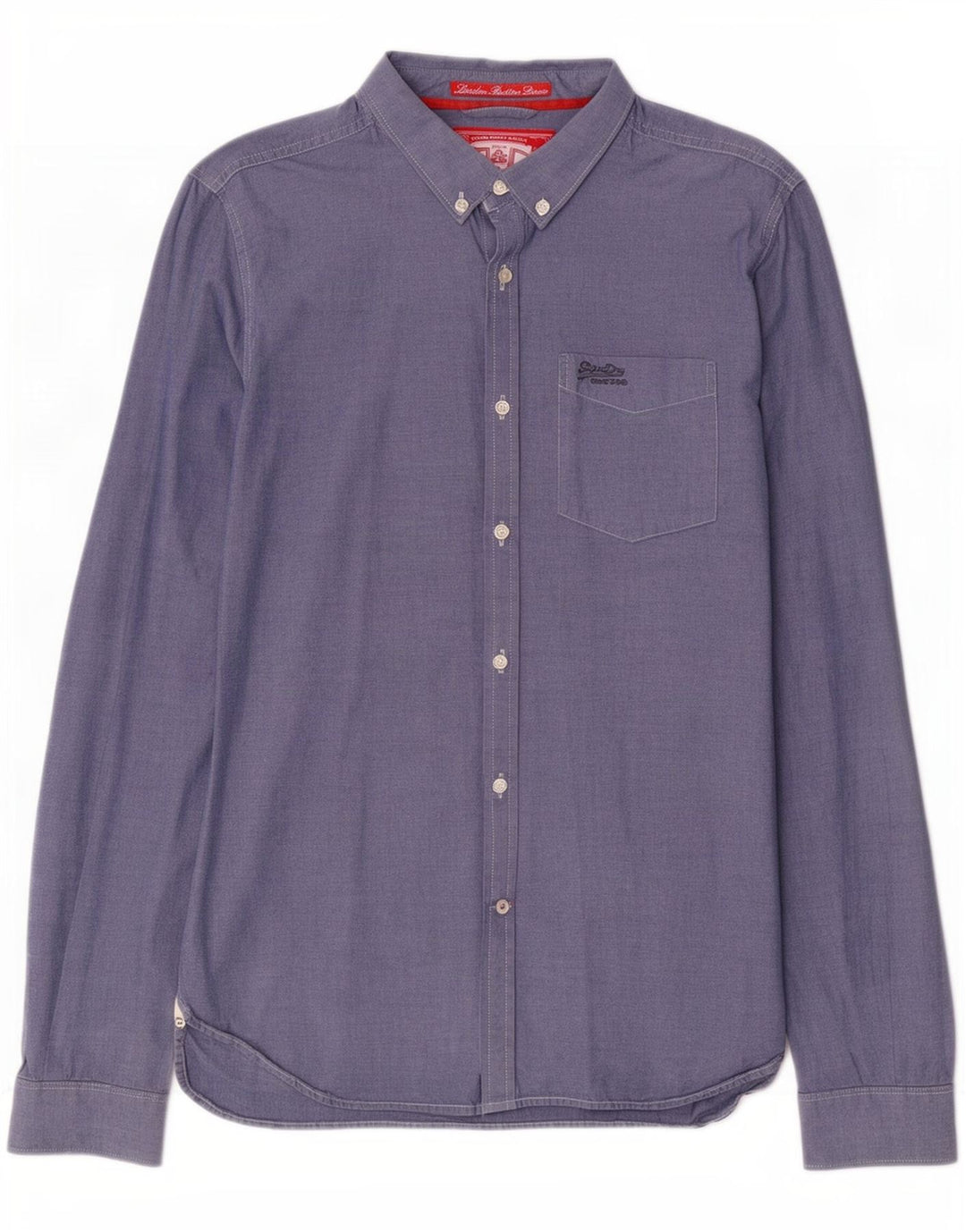 Koszula męska Superdry, duża, niebieska, bawełniana