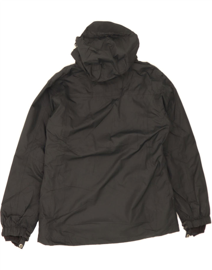 MOUNTAIN WAREHOUSE Womens Hooded Windbreaker Jacket UK 12 Medium Black Vintage Mountain Warehouse and Second-Hand Mountain Warehouse from Messina Hembry 