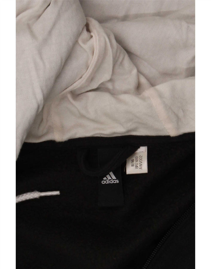 Męski sweter Adidas z zamkiem błyskawicznym, duży, czarny
