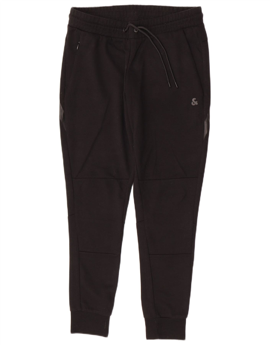 Męskie spodnie dresowe Jack & Jones Joggery, średni czarny poliester