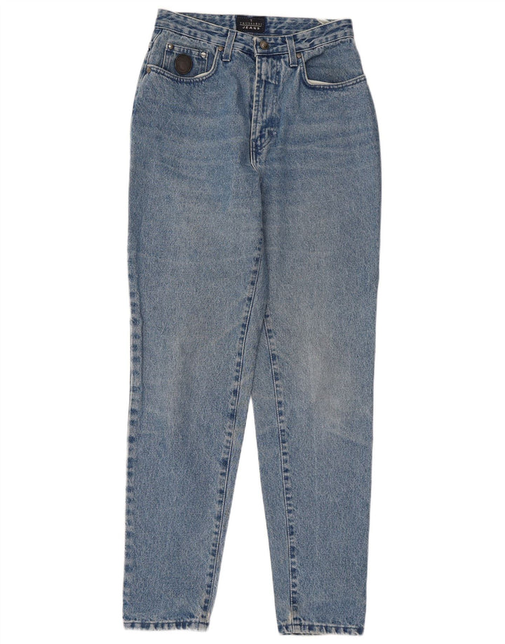 Damskie jeansy zwężane TRUSSARDI IT 44 Medium W30 L31 Niebieskie bawełniane