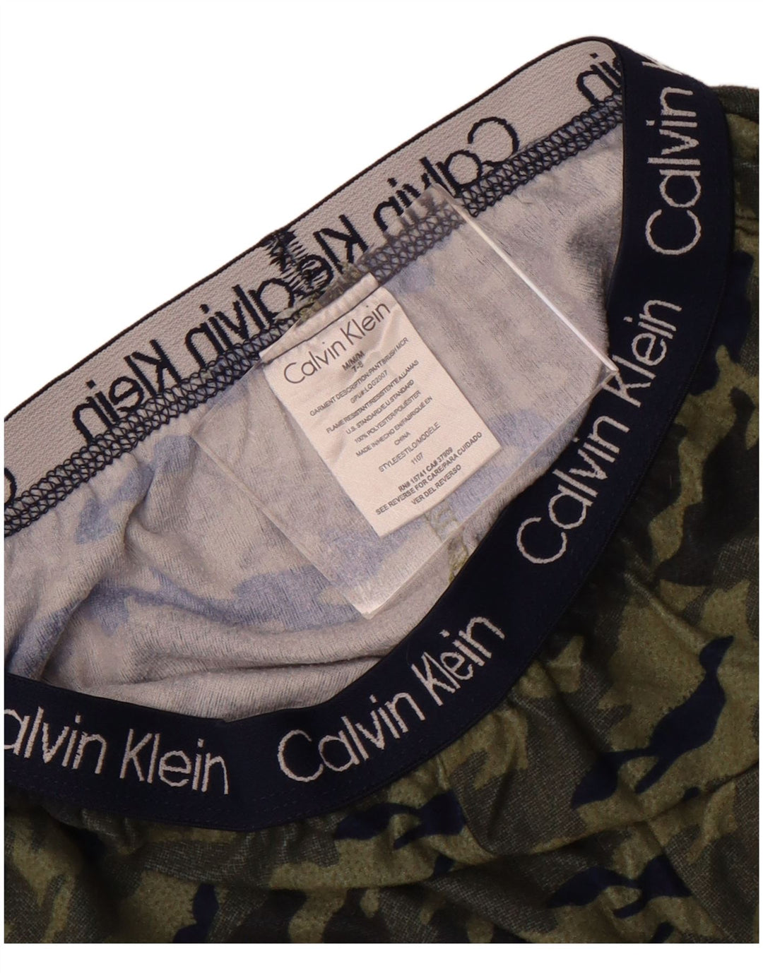Spodnie dresowe Calvin Klein chłopięce 7-8 lat, średni zielony kamuflaż