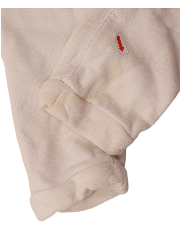 Damska bluza z kapturem ADIDAS Crop Graphic UK 8 Small White Cotton