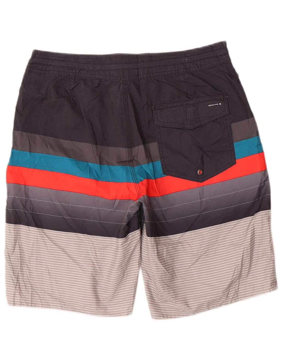 Męskie spodenki kąpielowe Quiksilver z grafiką, średnie, wielokolorowe paski