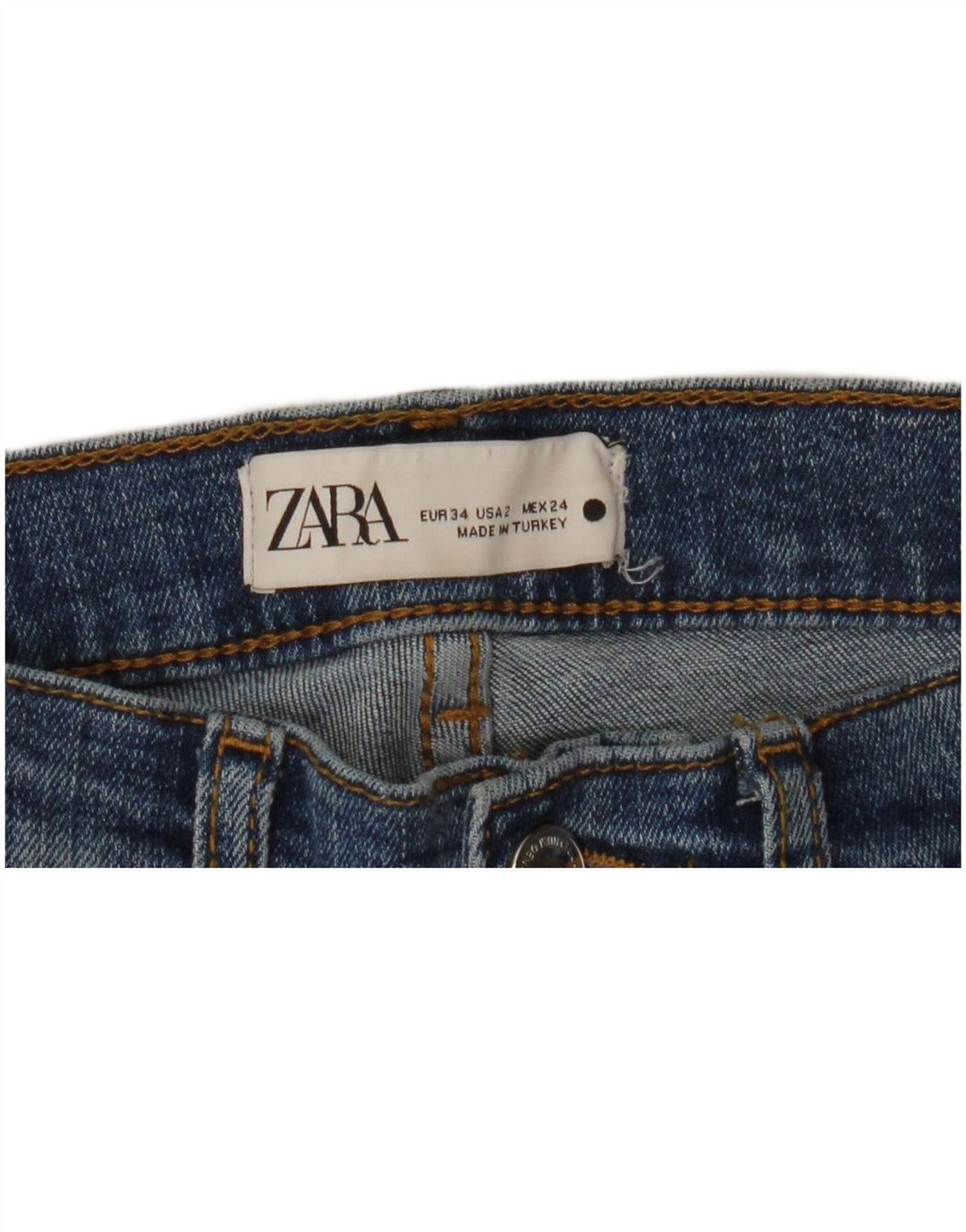 Damskie jeansy Bootcut ZARA EU 34 2XS W24 L26 Niebieskie