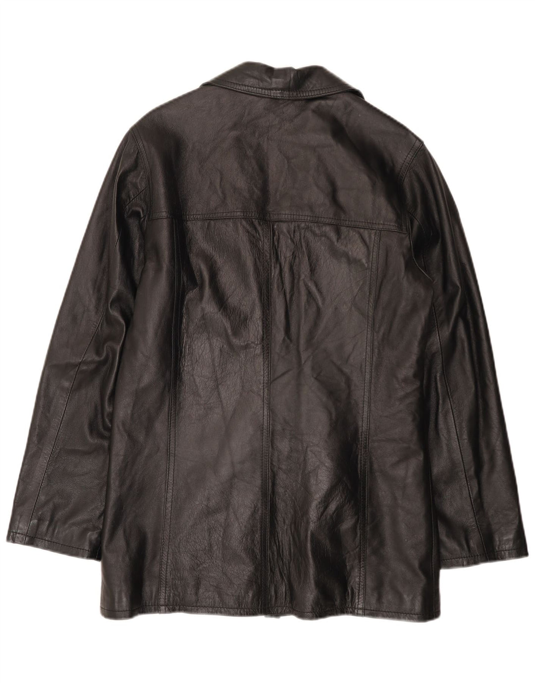 HELEN HUBERT Męska kurtka skórzana UK 38 Średnia czarna skóra