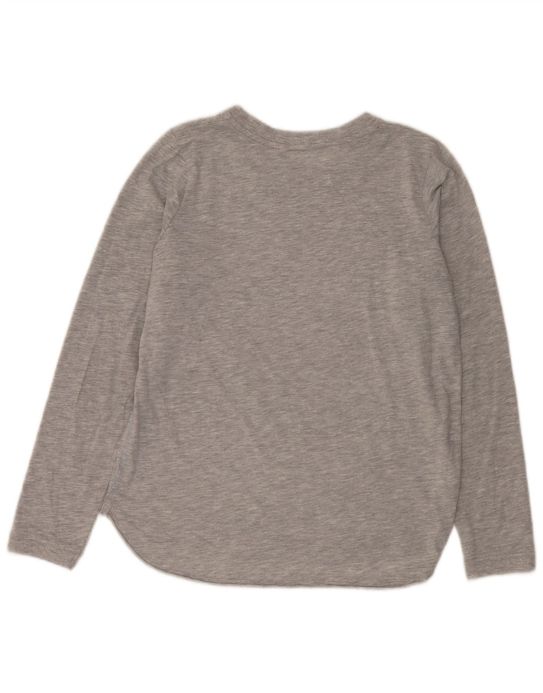 Top damski w stylu vintage z długim rękawem UK 12, średnioszary, nakrapiany