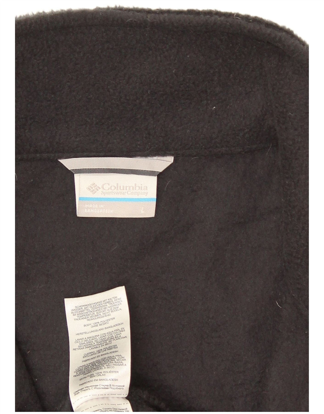 Męska kamizelka polarowa Columbia UK 40, duża, czarna, poliester