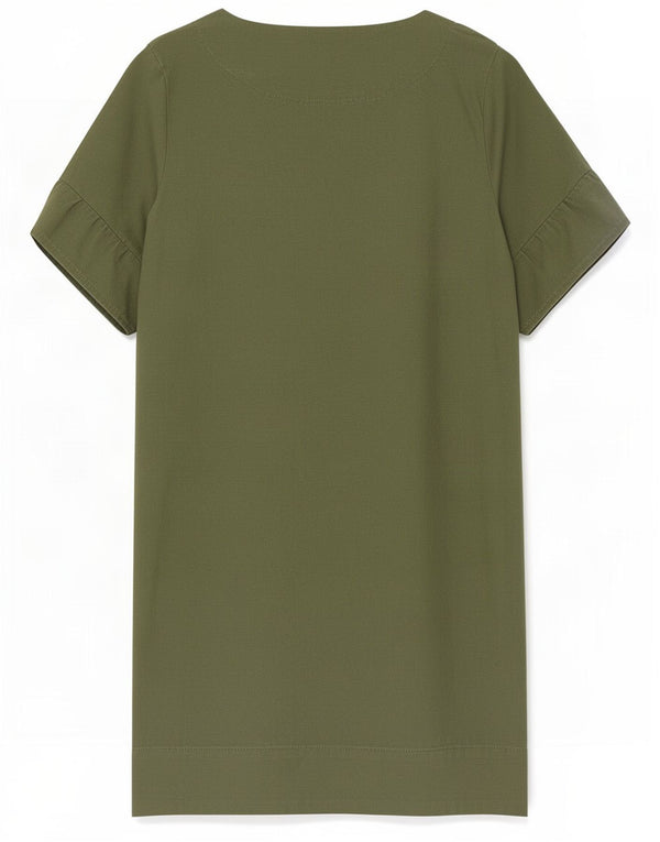 Damska sukienka typu shift Whistles UK 12, średnia bawełna khaki