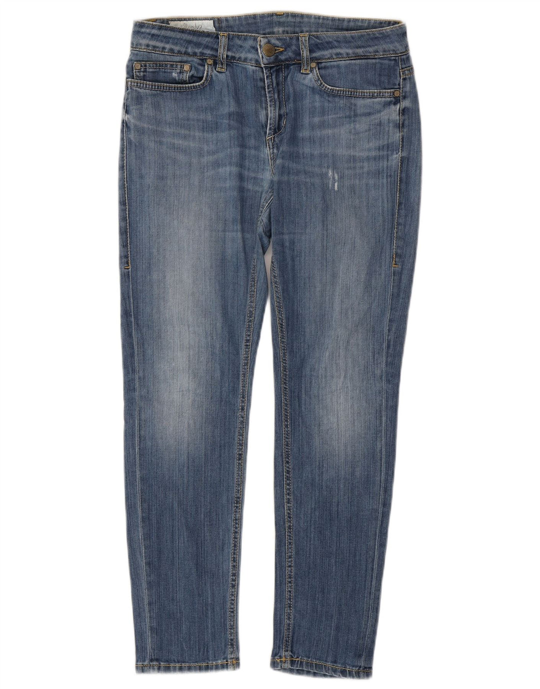 DONDUP Damskie jeansy slim w trudnej sytuacji W29 L27 Niebieskie bawełniane