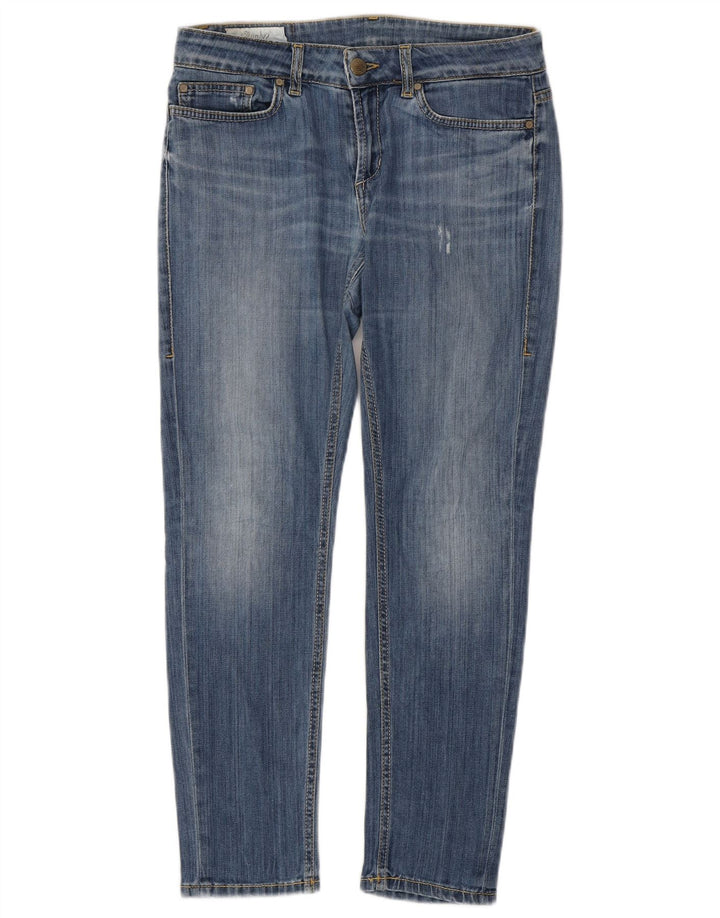 DONDUP Damskie jeansy slim w trudnej sytuacji W29 L27 Niebieskie bawełniane